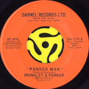 画像2: BRINKLEY & PARKER / DON'T GET FOOLED BY THE "PANDER MAN" (45's) (2)