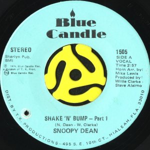 画像1: SNOOPY DEAN / SHAKE 'N' BUMP (45's) (1)