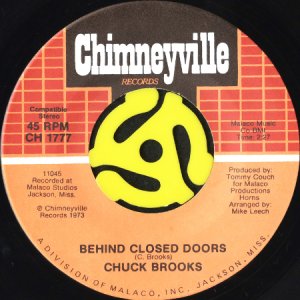画像2: CHUCK BROOKS / YOU CAN'T BE IN TWO PLACES AT THE SAME TIME b/w BEHIND CLOSED DOORS (45's) (2)
