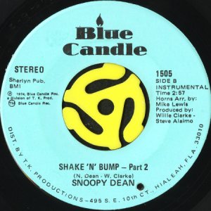 画像2: SNOOPY DEAN / SHAKE 'N' BUMP (45's) (2)