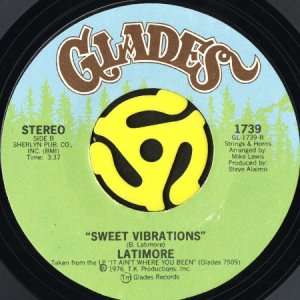 画像2: LATIMORE / SOMETHIN' 'BOUT 'CHA b/w SWEET VIBRATIONS (45's) (2)