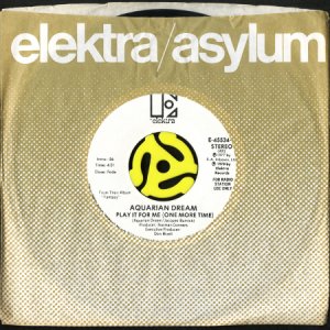 画像3: AQUARIAN DREAM / PLAY IT FOR ME b/w YESTERDAY (WAS SO NICE TODAY) (45's) (WHITE PROMO) (3)