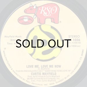 画像1: CURTIS MAYFIELD / LOVE ME, LOVE ME NOW (45's) (1)