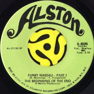 画像1: THE BEGINNING OF THE END / FUNKY NASSAU (45's) (1)