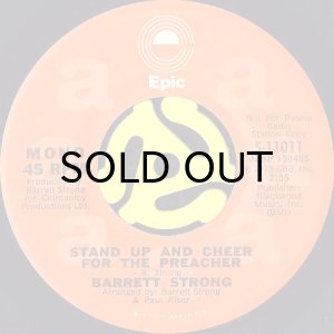 画像1: BARRETT STRONG / STAND UP AND CHEER FOR THE PREACHER (45's) (WHITE PROMO) (1)