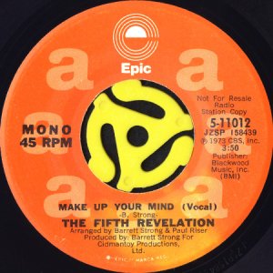 画像1: THE FIFTH REVELATION / MAKE UP YOUR MIND (45's) (WHITE PROMO) (1)
