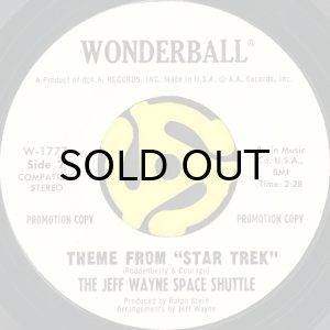 画像2: THE JEFF WAYNE SPACE SHUTTLE / APES' SHUFFLE b/w THEME FROM STAR TREK (45's) (WHITE PROMO) (2)