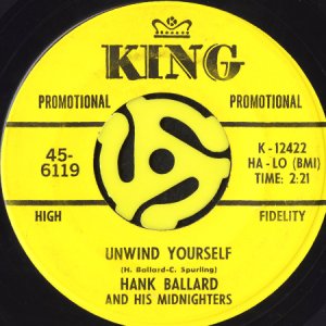 画像2: HANK BALLARD AND HIS MIDNIGHTERS / YOU'RE IN REAL GOOD HANDS b/w UNWIND YOURSELF (45's) (PROMO) (2)