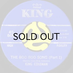 画像1: KING COLEMAN / THE BOO BOO SONG (45's) (1)