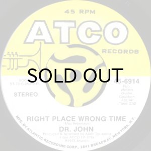 画像1: DR. JOHN / RIGHT PLACE WRONG TIME (45's) (1)