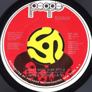 画像2: FRED & THE NEW J.B.'S / BREAKIN' BREAD b/w FUNKY MUSIC IS MY STYLE (45's) (2)