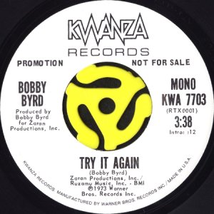 画像1: BOBBY BYRD / TRY IT AGAIN (45's) (WHITE PROMO) (1)