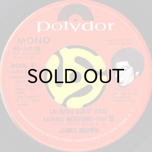 画像2: JAMES BROWN / TALKING LOUD AND SAYING NOTHING (45's) (2)