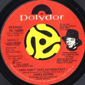 画像1: JAMES BROWN / PAPA DON'T TAKE NO MESS (45's) (1)