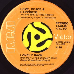 画像1: LOVE, PEACE & HAPPINESS / LONELY ROOM (45's) (1)