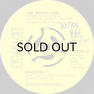 画像2: THE MOONGLOWS / SINCERELY (45's) (PROMO) (2)