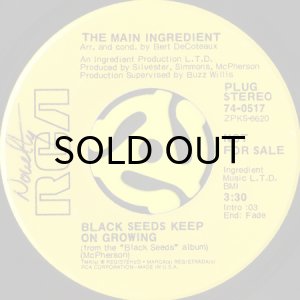 画像1: THE MAIN INGREDIENT / BLACK SEEDS KEEP ON GROWING (45's) (PROMO)  (1)