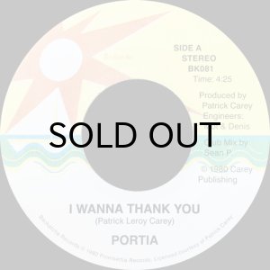 画像1: PORTIA / I WANNA THANK YOU (45's) (1)