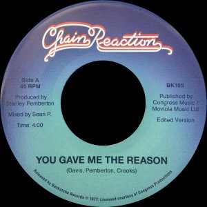 画像1: CHAIN REACTION / YOU GAVE ME THE REASON b/w LET'S BE LOVERS (45's) (1)