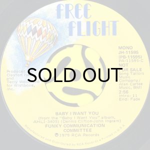 画像1: FUNKY COMMUNICATION COMMITTEE / BABY I WANT YOU (45's) (PROMO) (1)