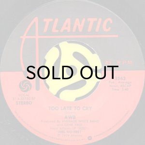 画像2: AWB (AVERAGE WHITE BAND) / WALK ON BY b/w TOO LATE TO CRY (45's) (2)