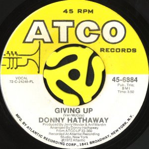画像1: DONNY HATHAWAY / GIVING UP b/w JEALOUS GUY (45's) (1)