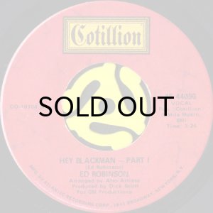 画像1: ED ROBINSON / HEY BLACKMAN (45's) (1)