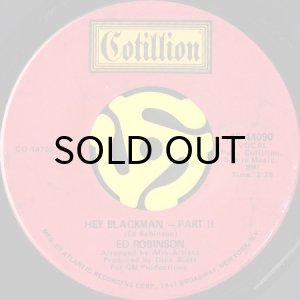 画像2: ED ROBINSON / HEY BLACKMAN (45's) (2)
