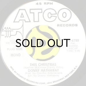 画像1: DONNY HATHAWAY / THIS CHRISTMAS (45's) (WHITE PROMO) (1)