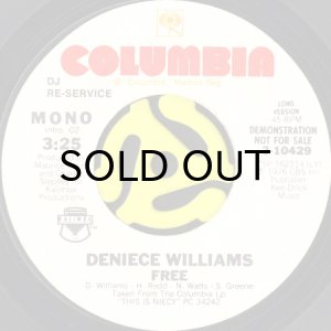 画像1: DENIECE WILLIAMS / FREE (45's) (WHITE PROMO) (1)