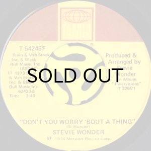 画像1: STEVIE WONDER / DON'T YOU WORRY 'BOUT A THING (45's) (1)