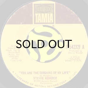 画像1: STEVIE WONDER / YOU ARE THE SUNSHINE OF MY LIFE (45's) (1)