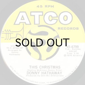 画像1: DONNY HATHAWAY / THIS CHRISTMAS b/w BE THERE (45's) (1)