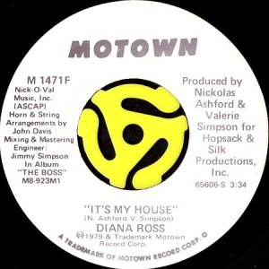 画像2: DIANA ROSS / IT'S MY HOUSE (45's) (WHITE PROMO) (2)