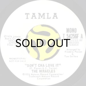画像1: THE MIRACLES / DON'T CHA LOVE IT (45's) (WHITE PROMO) (1)