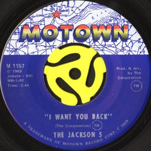 画像1: THE JACKSON 5 / I WANT YOU BACK (45's) (1)