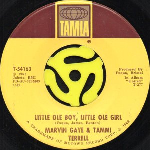 画像2: MARVIN GAYE & TAMMI TERRELL / AIN'T NOTHING LIKE THE REAL THING b/w LITTLE OLE BOY, LITTLE OLE GIRL (45's) (2)