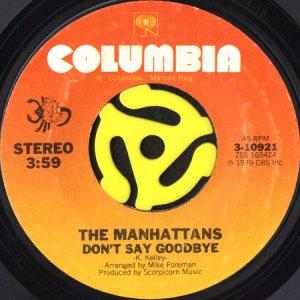画像1: MANHATTANS / DON'T SAY GOODBYE (45's) (1)