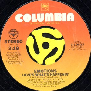 画像2: EMOTIONS / DON'T ASK MY NEIGHBORS b/w LOVE'S WHAT'S HAPPENIN' (45's) (2)
