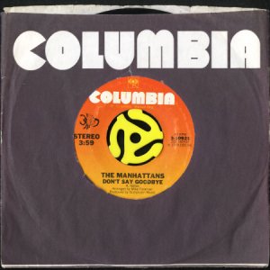 画像3: MANHATTANS / DON'T SAY GOODBYE (45's) (3)