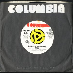 画像3: DENIECE WILLIAMS / FREE (45's) (WHITE PROMO) (3)