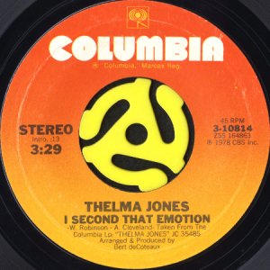 画像1: THELMA JONES / I SECOND THAT EMOTION b/w I CAN DREAM (45's) (1)