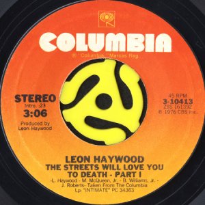 画像1: LEON HAYWOOD / THE STREETS WILL LOVE YOU TO DEATH (45's) (1)