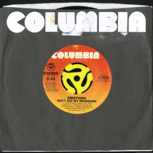 画像3: EMOTIONS / DON'T ASK MY NEIGHBORS b/w LOVE'S WHAT'S HAPPENIN' (45's) (3)