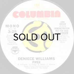 画像2: DENIECE WILLIAMS / FREE (45's) (WHITE PROMO) (2)