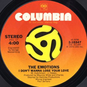 画像2: THE EMOTIONS / FLOWERS b/w I DON'T WANNA LOSE YOUR LOVE (45's) (2)