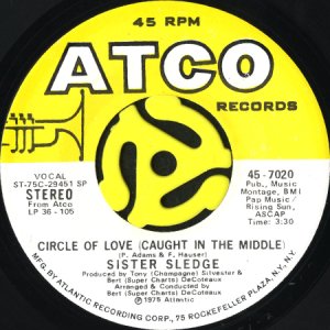 画像1: SISTER SLEDGE / CIRCLE OF LOVE (CAUGHT IN THE MIDDLE) (45's) (1)