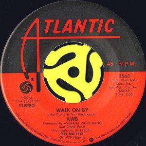 画像1: AWB (AVERAGE WHITE BAND) / WALK ON BY b/w TOO LATE TO CRY (45's) (1)