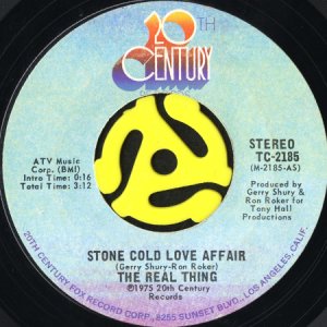 画像1: THE REAL THING / STONE COLD LOVE AFFAIR b/w A LOVE THAT'S REAL (45's) (1)
