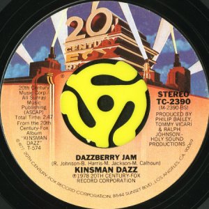 画像2: KINSMAN DAZZ / I MIGHT AS WELL FORGET ABOUT LOVING YOU b/w DAZZBERRY JAM (45's) (2)